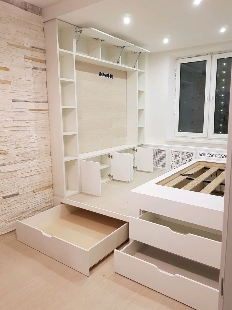 Выдвижная кровать подиум икеа