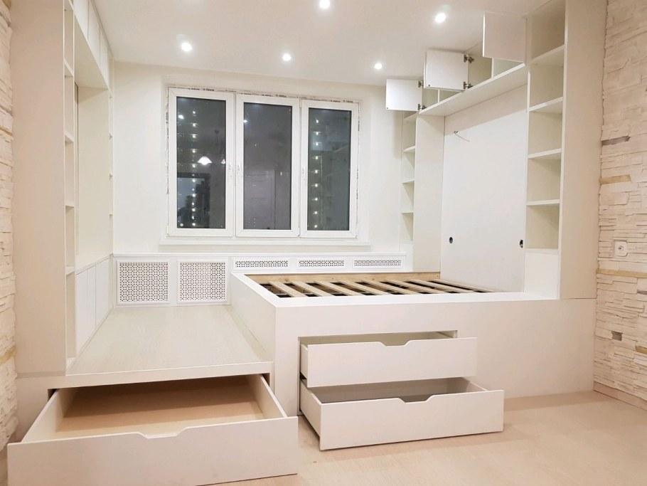 Кровать подиум Сканди