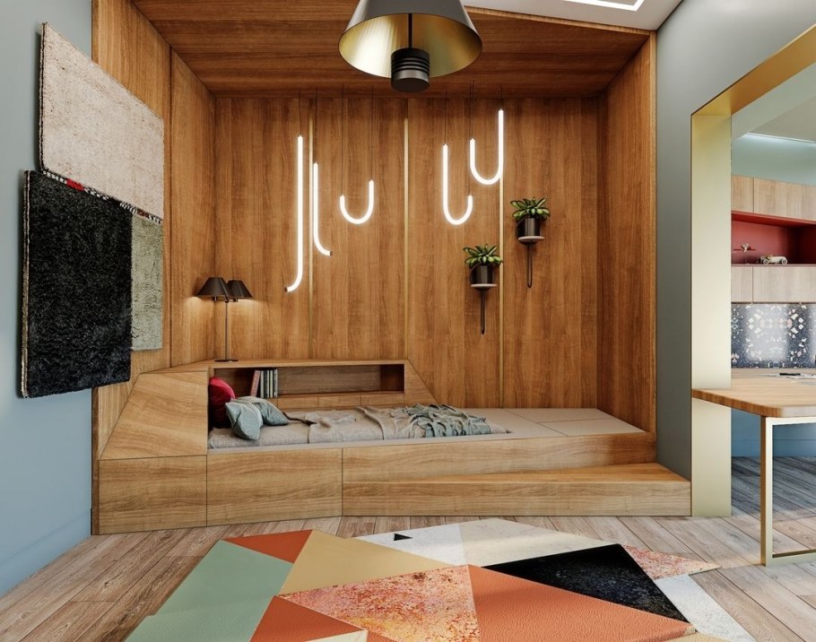 Кровать подиум оригинальная