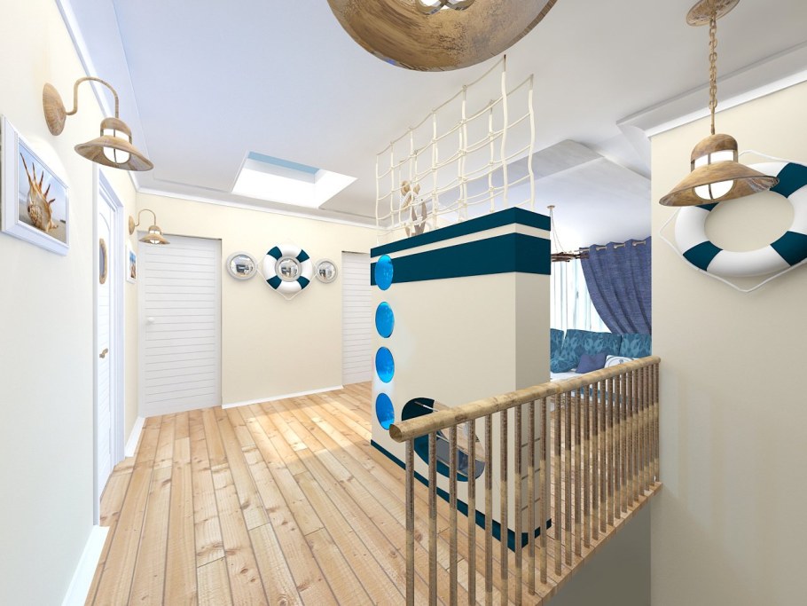 Квартира в морском стиле