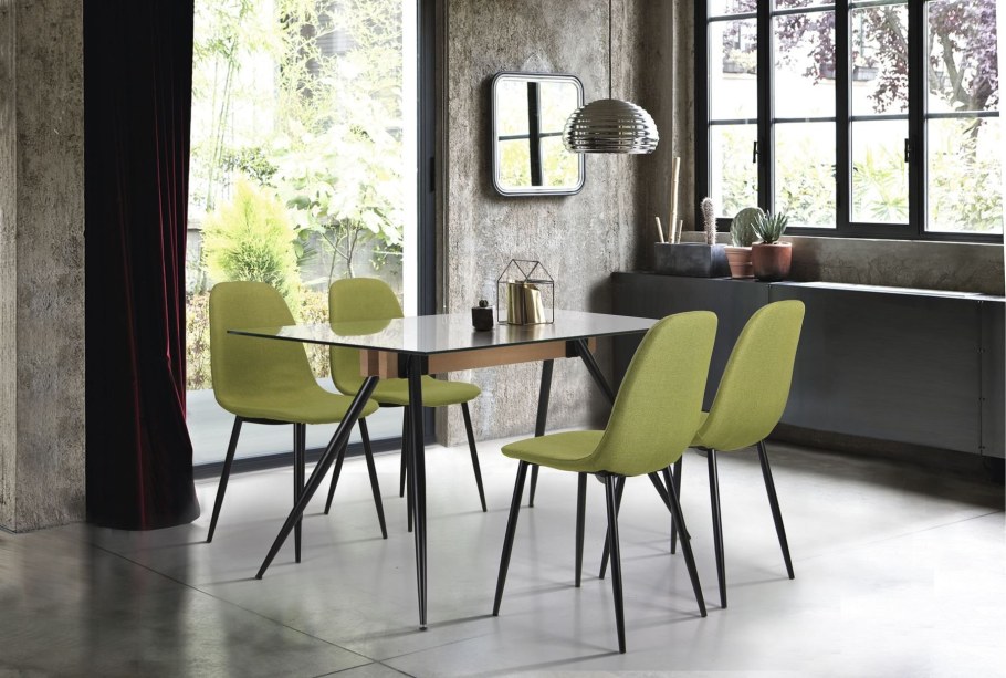 Стол и стулья цвет олива