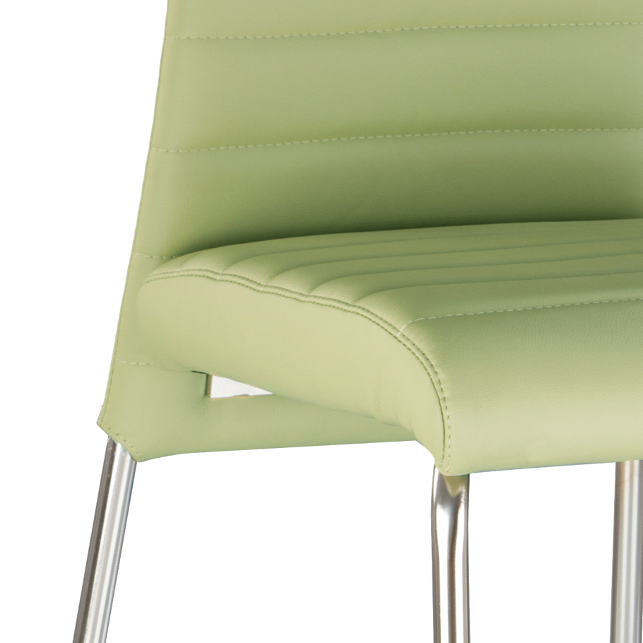 Стул экокожа зеленый