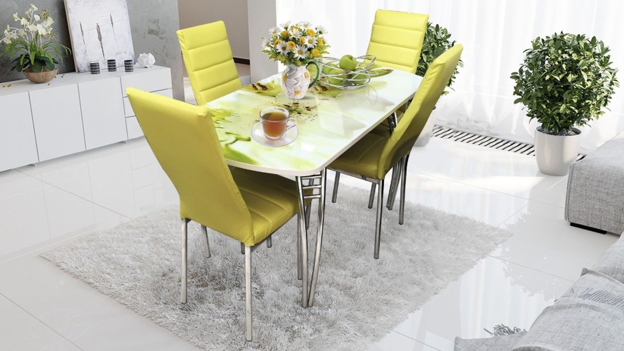 Оливковые стулья для кухни