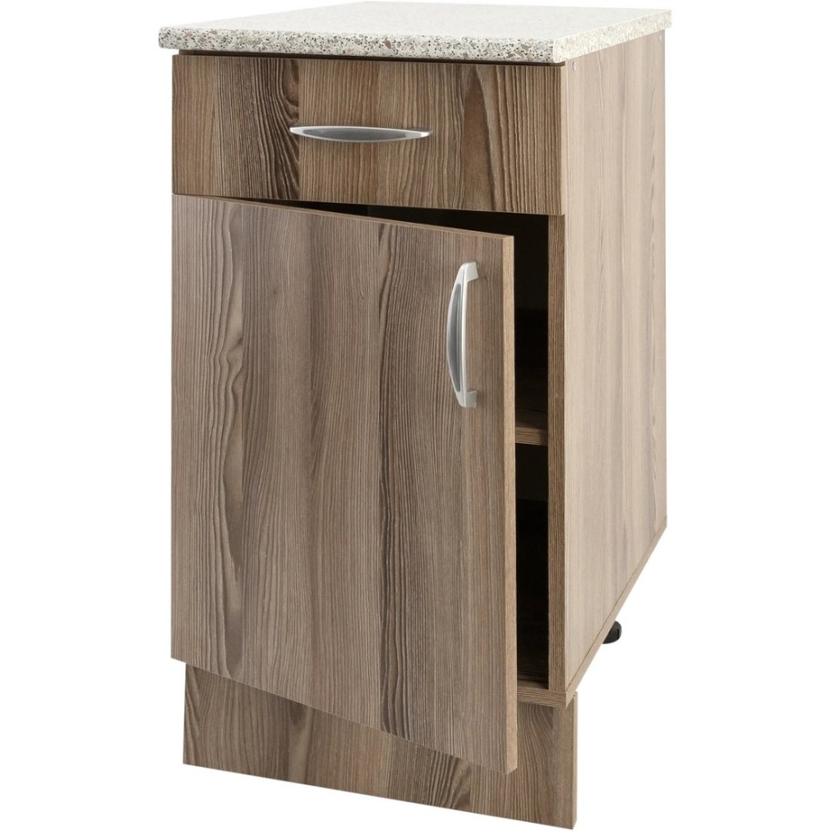 Шкаф напольный с одним ящиком "дуб Шато" 40x86x60 см, ЛДСП