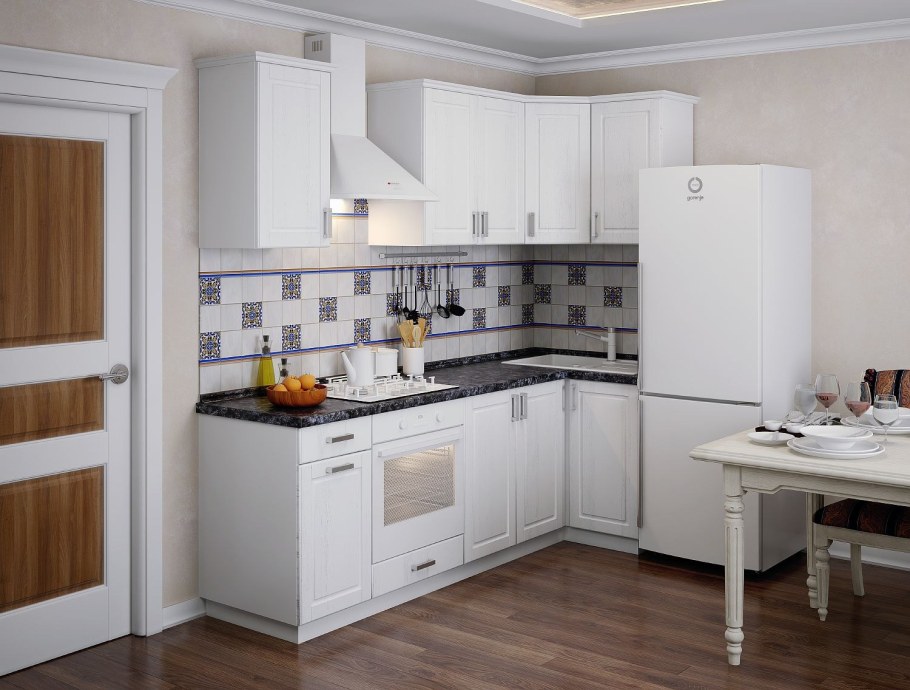 Кухня 2.0 Прованс(белый,массив Бианко премиум)
