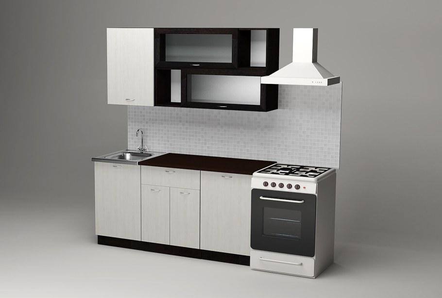 Кухня Престиж угловая 1200х1785 мм венге