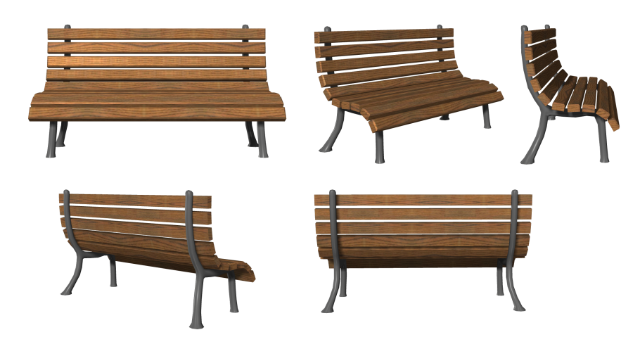 Скамья Парковая спереди
