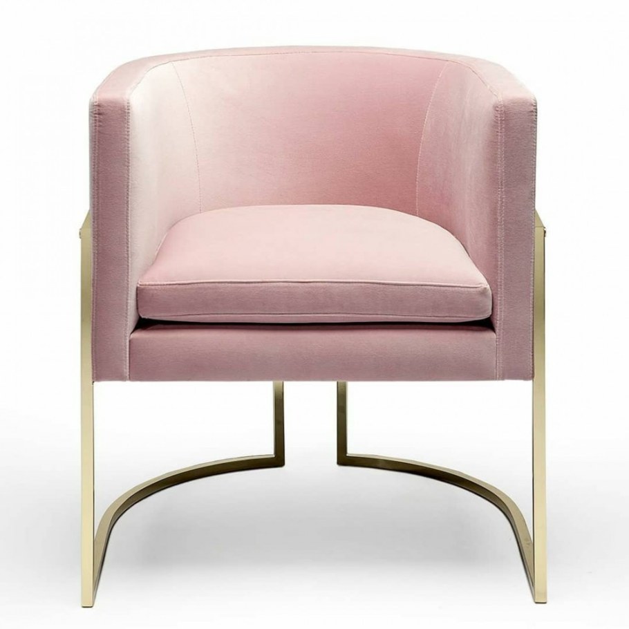 Кресло Julius Chair - Stainless Steel and Velvet