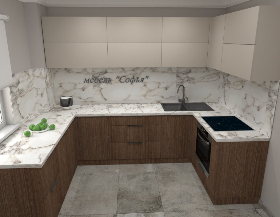 П образные кухни