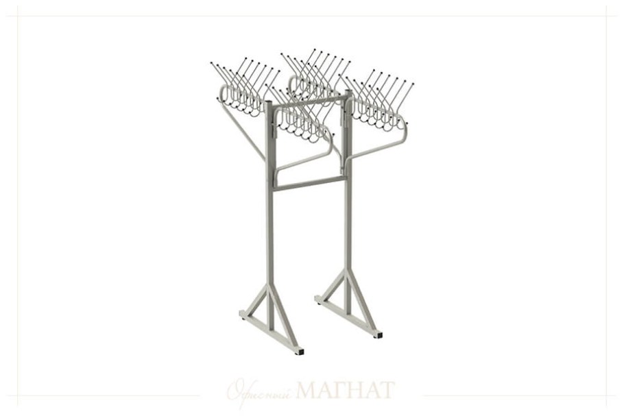 Вешалка гардеробная поворотная, 96 крючков