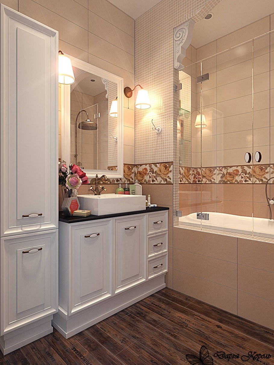 Бежевая ванная