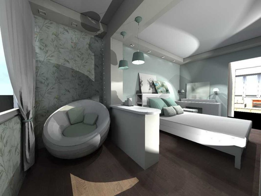 Спальня соединенная с балконом