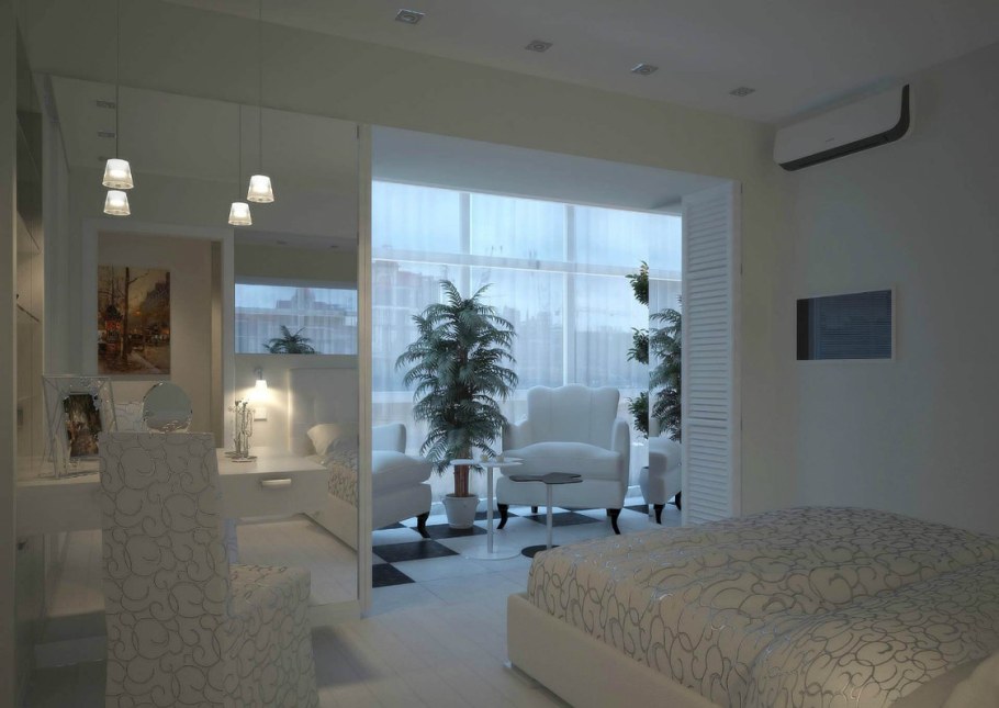 Спальня Объединенная с лоджией