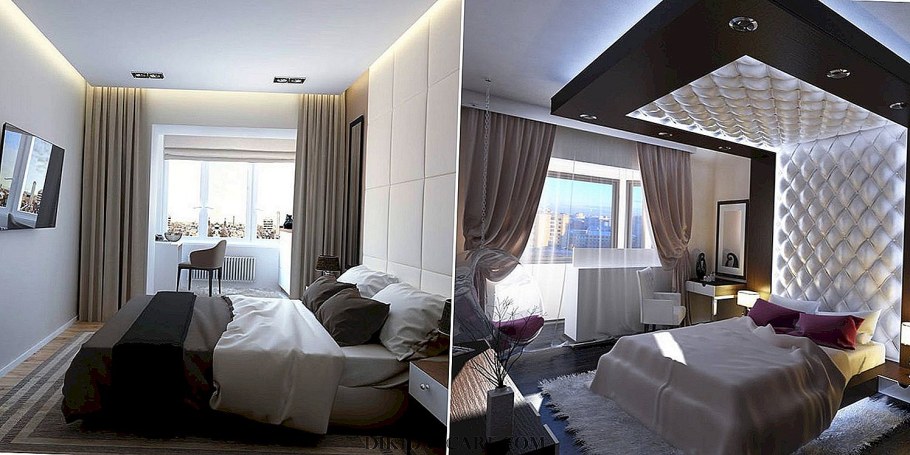 Спальня с открытым балконом