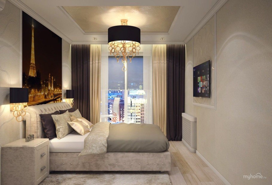 Спальня с присоединенной лоджией