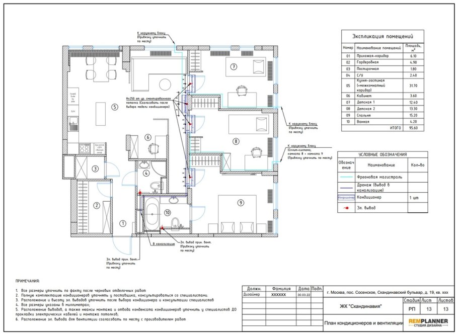 Монтажный план чертеж