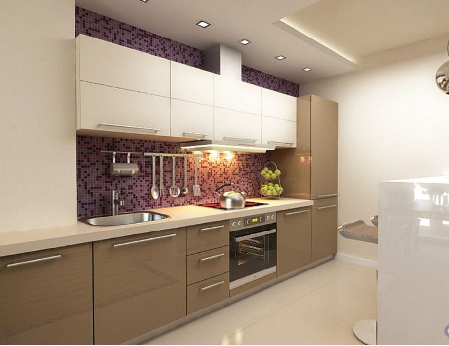 Кухня капучино глянец АГТ