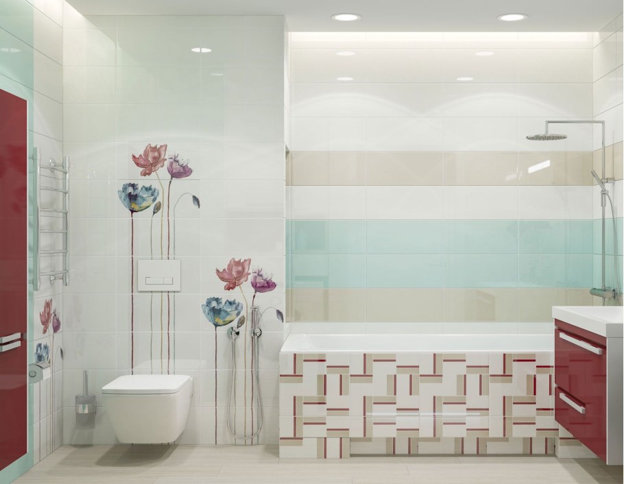 Идеи плитки для ванной