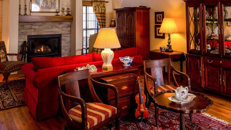 Гостиная в шоколадных тонах