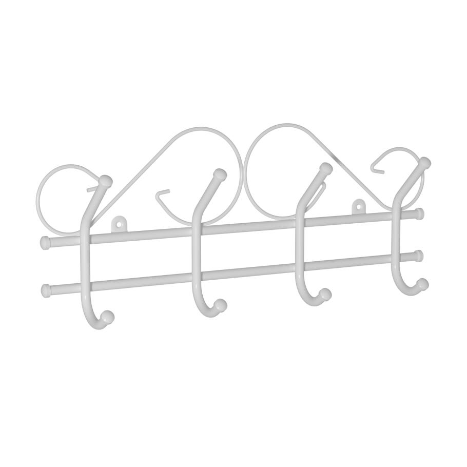 Вешалка металлическая на стену Ажур 4