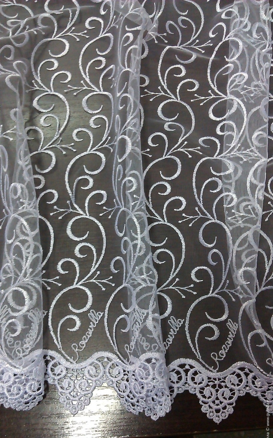 Тюль узорчатая