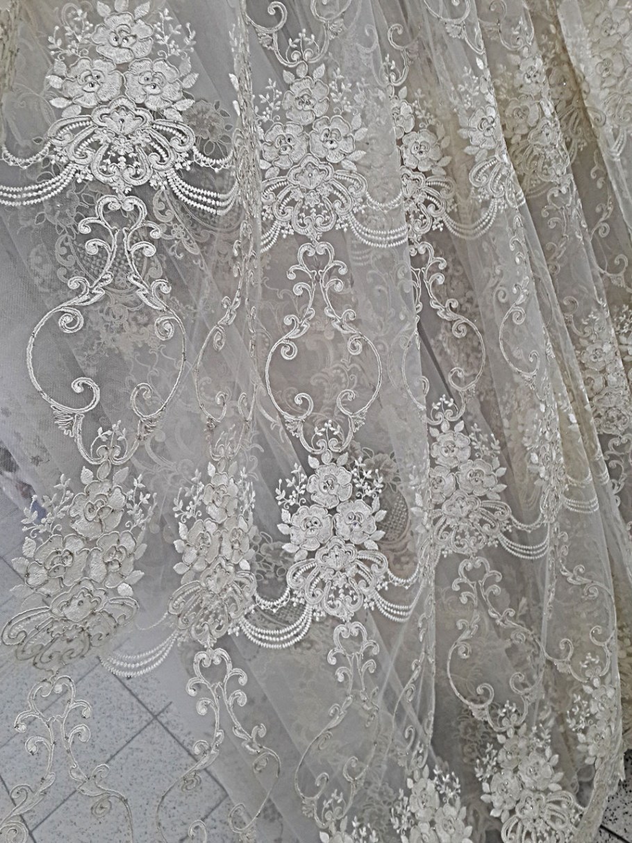 Тюль вуаль Полуорганза шампань высота 250