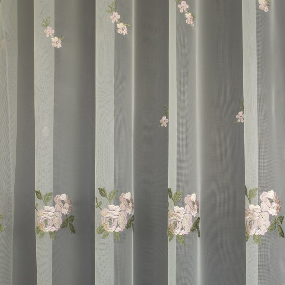 Микросетка с вышивкой высота 280 см 651 белый (30м±) артикул: 00034583