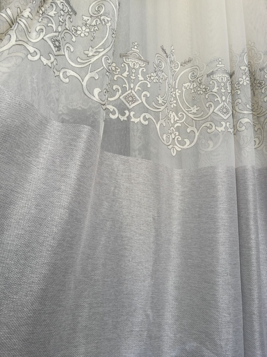 Микросетка с вышивкой