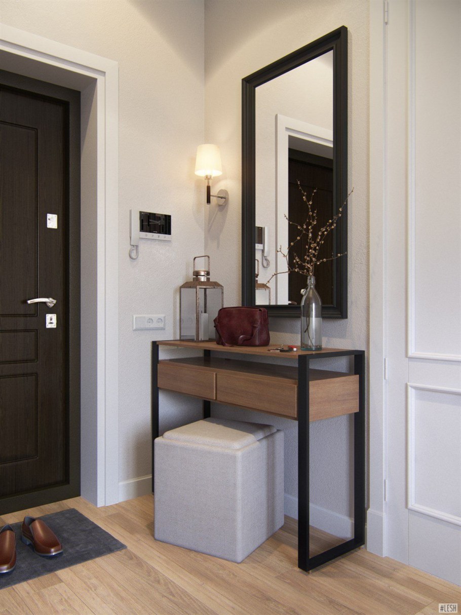 Консоль с пуфиком в прихожую