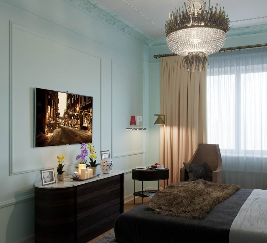 Сталинский интерьер спальни