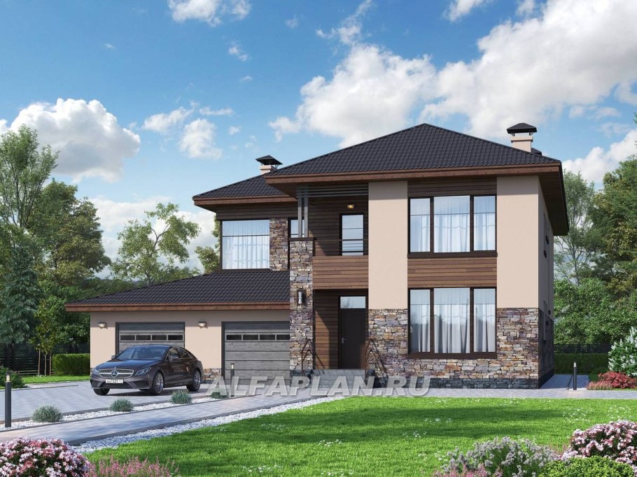 Альфаплан дом с мансардой