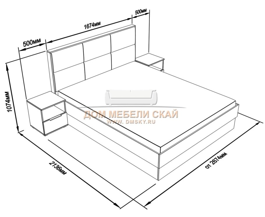 Стандарт кровати двухспалки размер высота