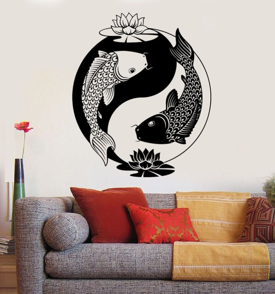 Маркетри рыбки Инь-Янь