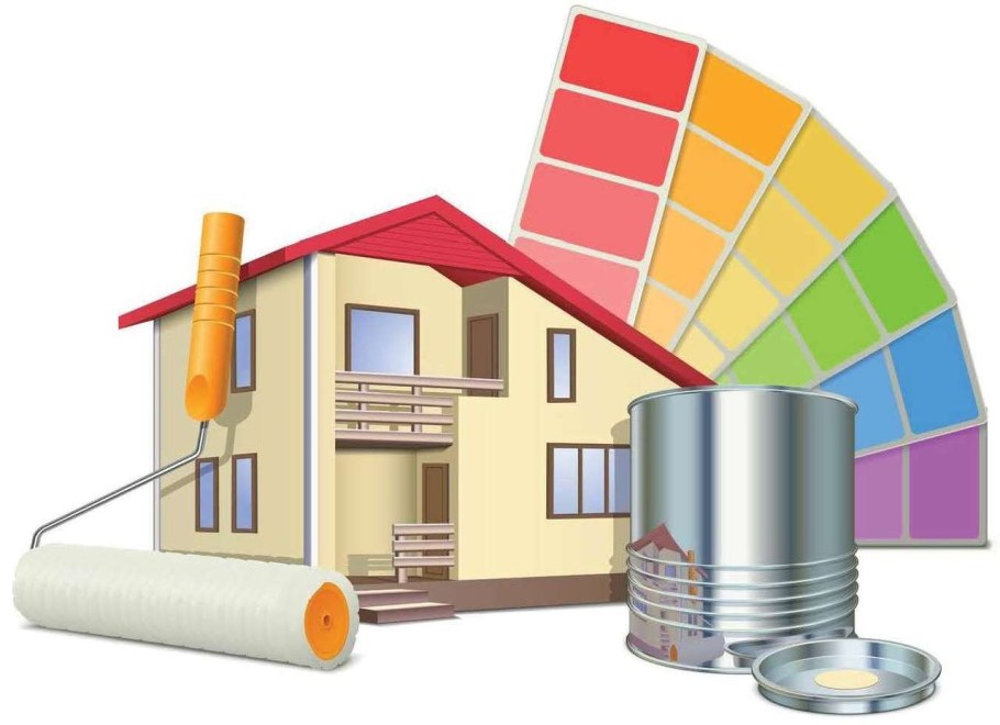 Строительные материалы на белом фоне