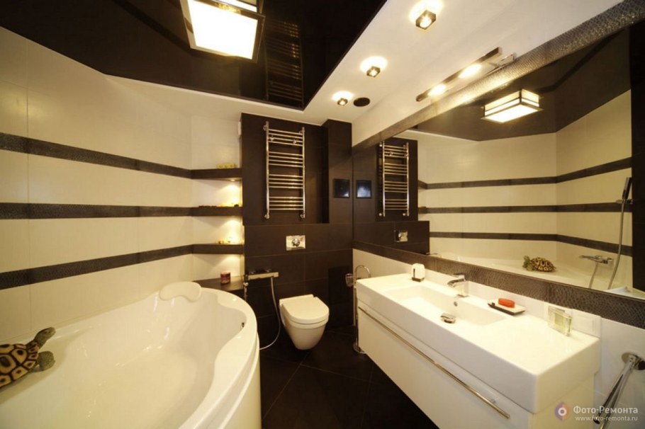 Коричневая ванная