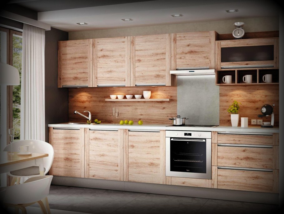 Кухня оливин дуб сонома