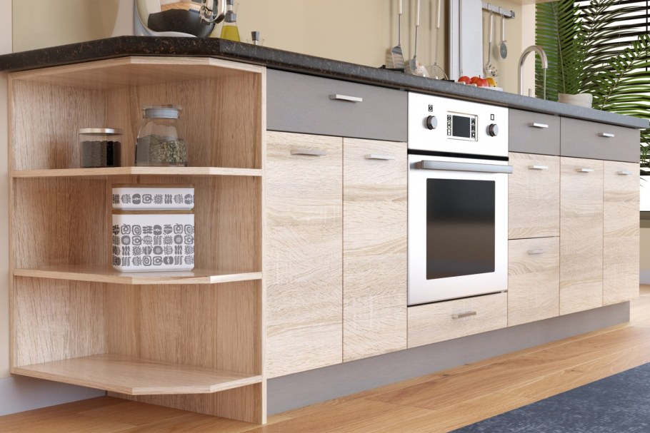 Кухня дуб сонома светлый