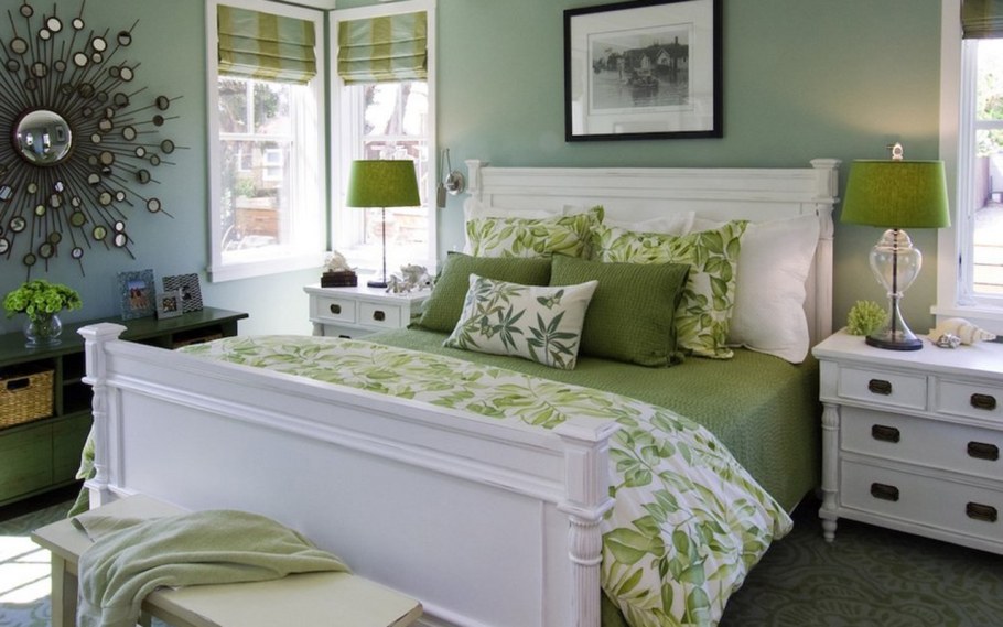 Бирюзовая спальня