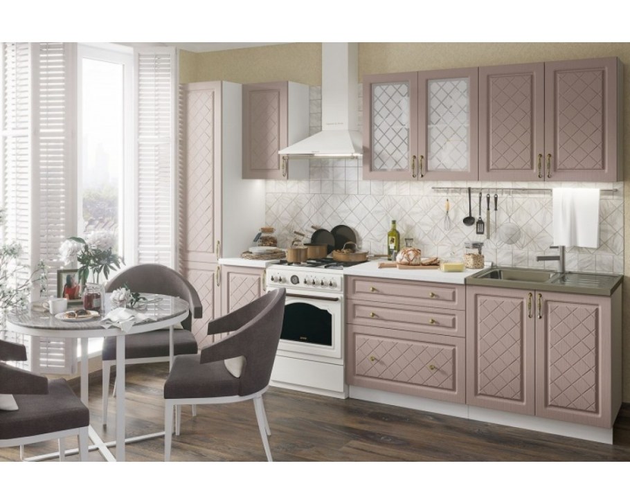 Кухня Модена белый дуб Стендмебель