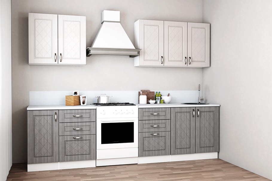 Кухня ромб серый Сандал