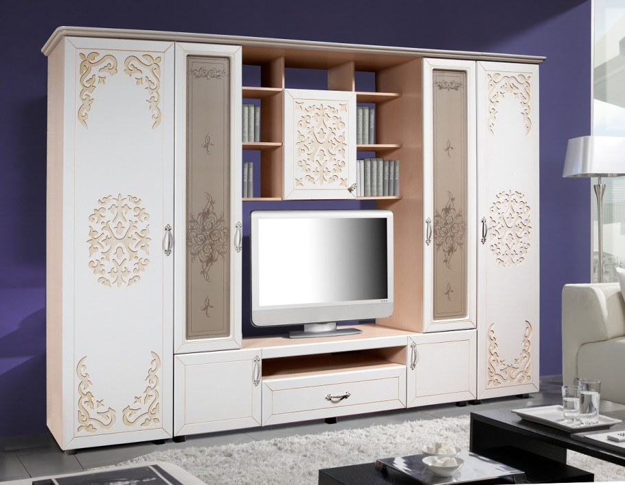 Гостиная нежность мебель КМК