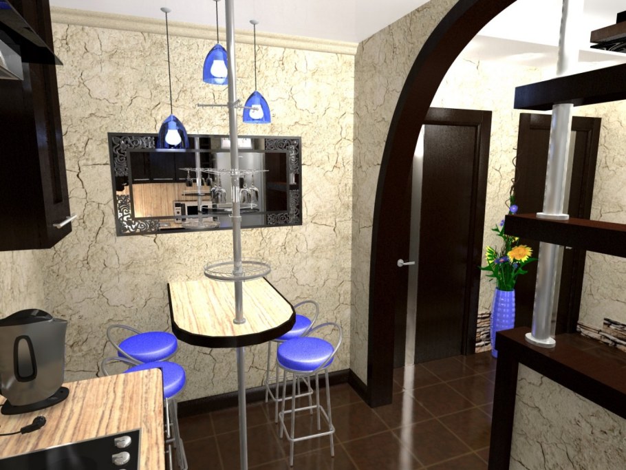 Кухня с прихожей вместе