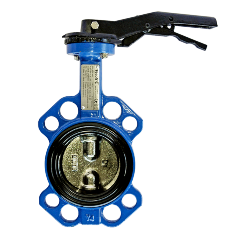 Затвор дисковый поворотный чугун межфл манжета EPDM vpi4448-02ep Tecofi