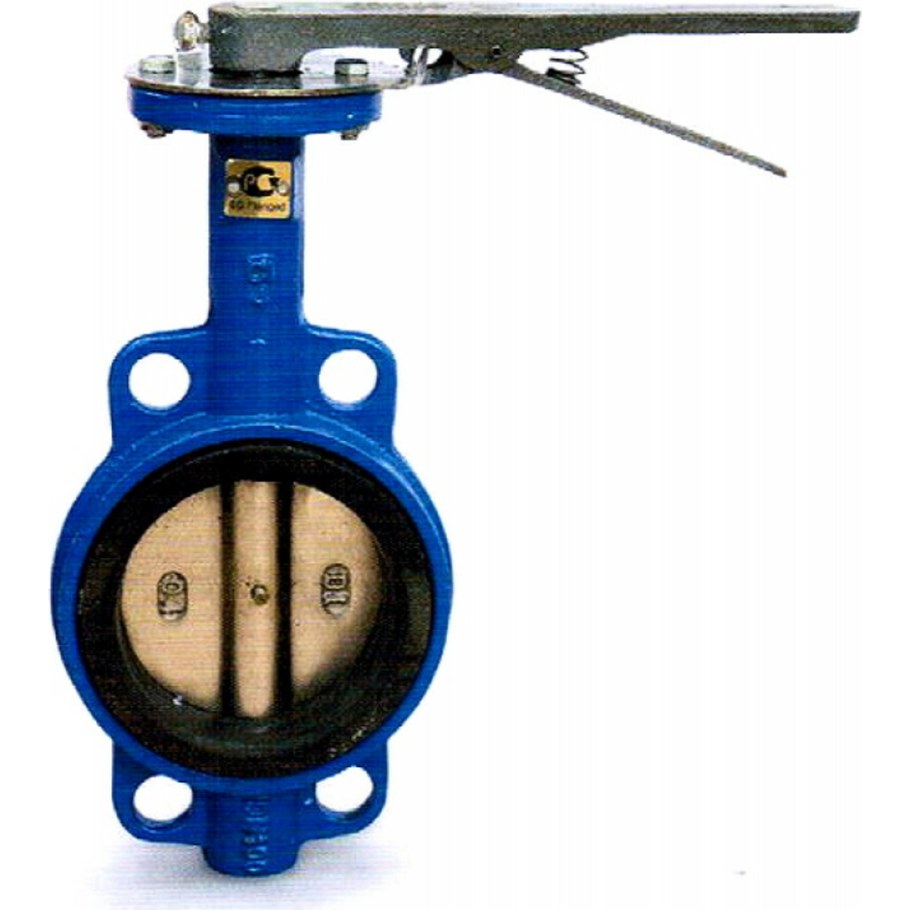 Затвор поворотный дисковый межфланцевый Ду 80 ру 10