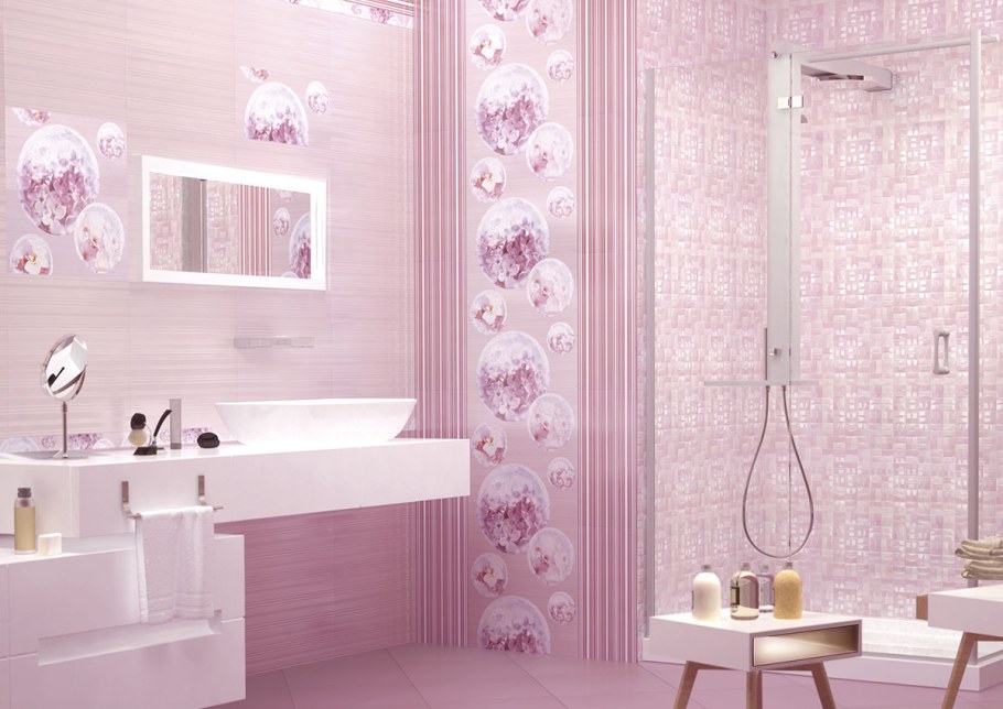 Плитка настенная alta Cera blik Lila