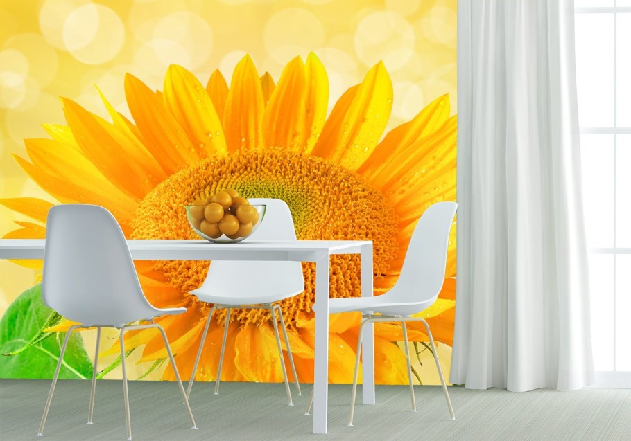 Кухня с подсолнухами