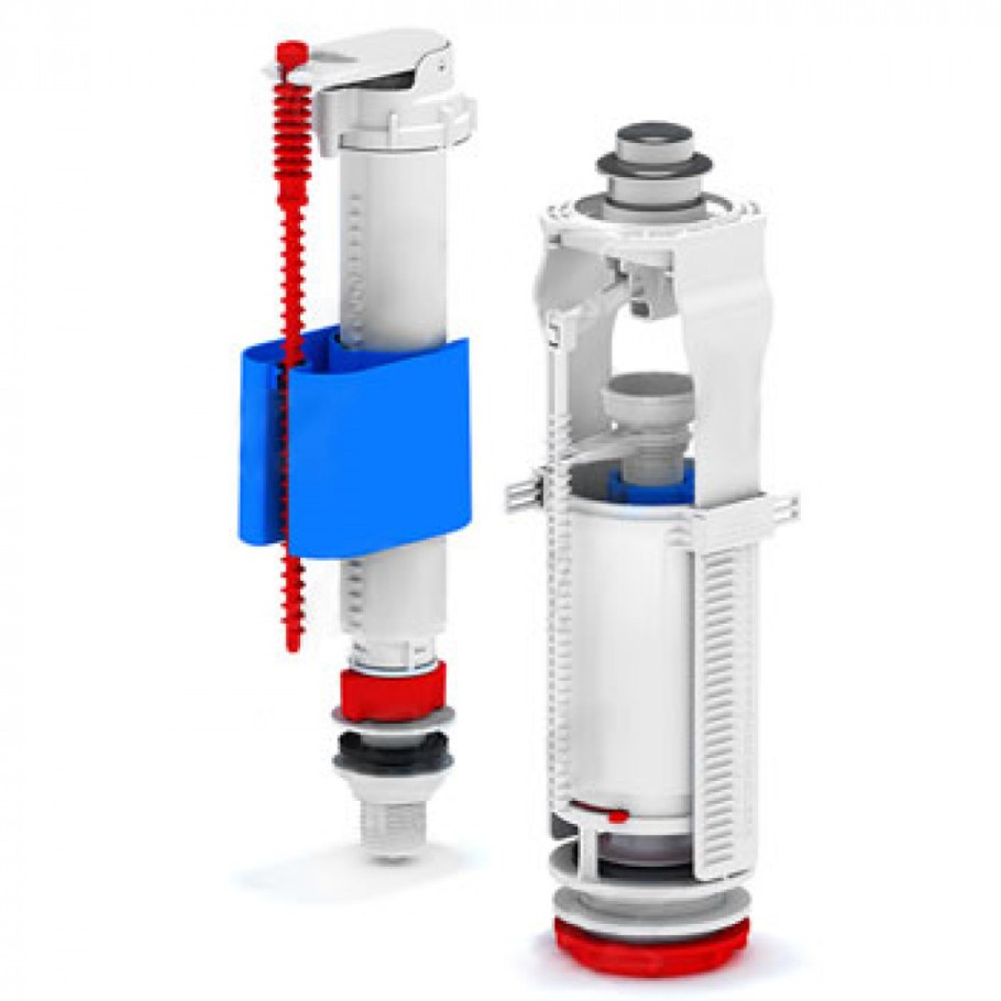 Набор с нижней подводкой 1/2 пластик кнопка хром wc8510c