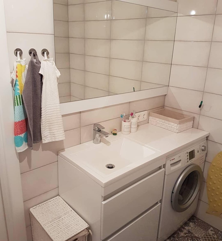 Ванная с туалетом совмещенные и стиральной машиной