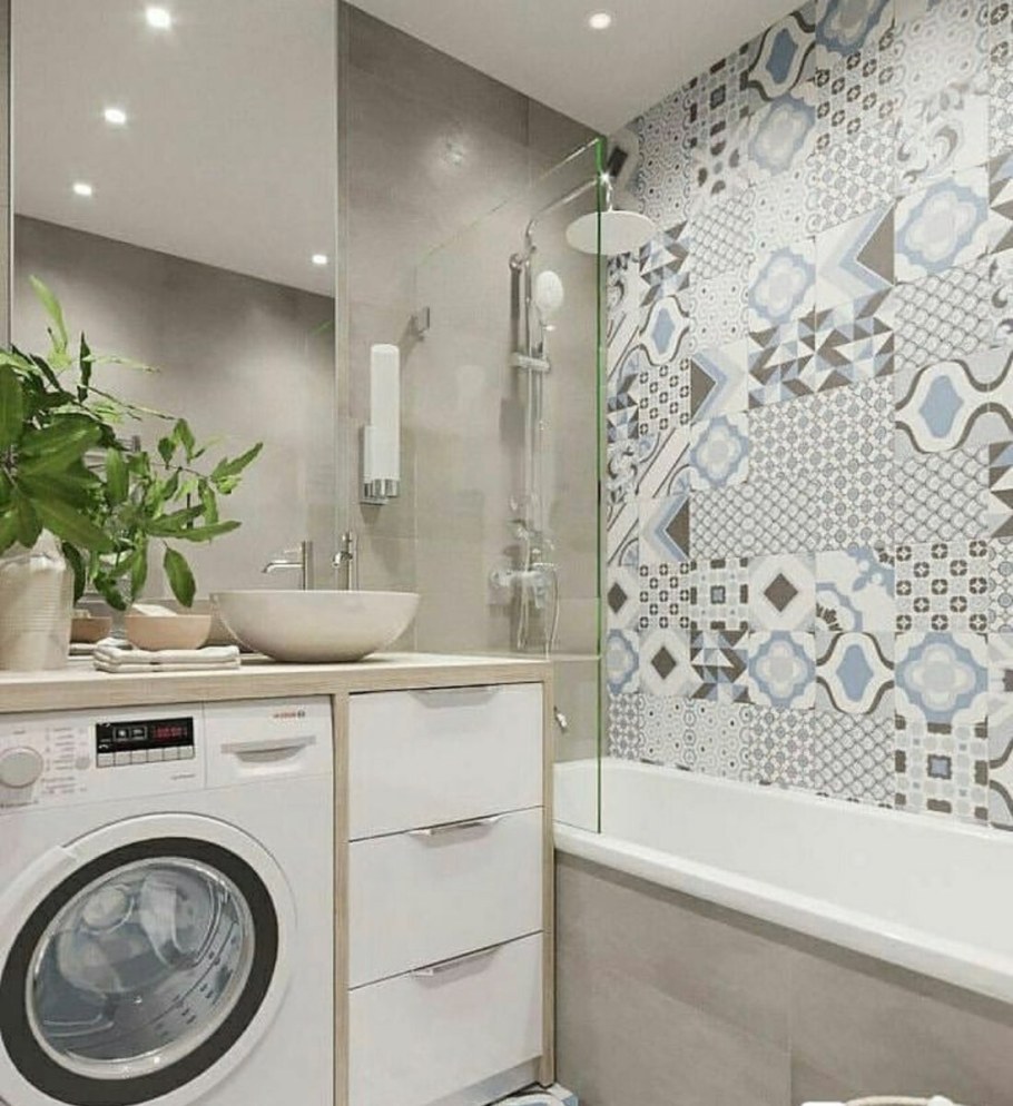 Санузел стиральная сушильная машина 4кв