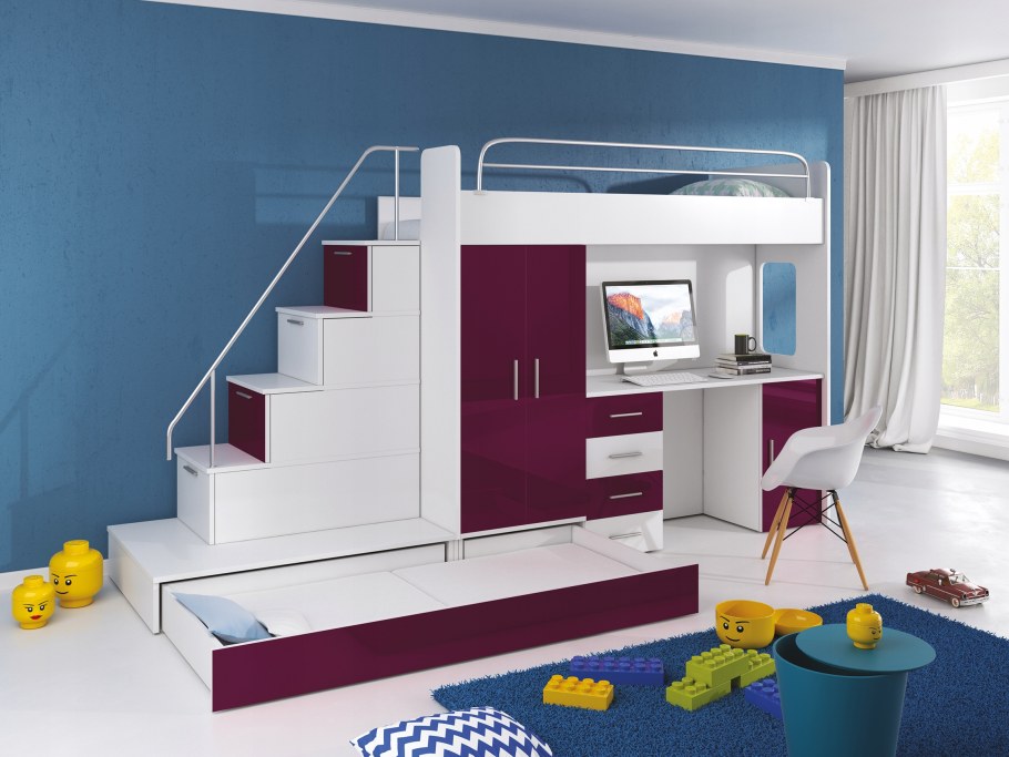 Детские двухъярусные кровати маленькие